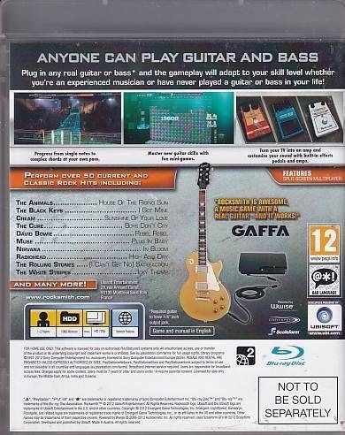 Rocksmith - PS3 (B Grade) (Genbrug)